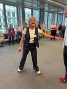 Ligatus Group TeamSing EVENT workshop with 170 international employees at the Komed in Cologne, conducted by Adrienne Morgan Hammond.